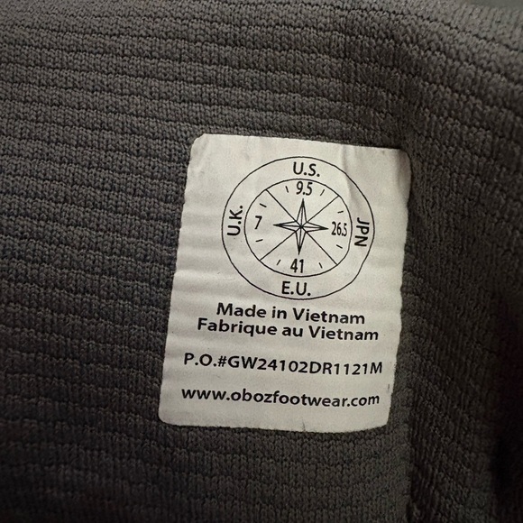 NEW Oboz Sawtooth X Mid Rockfall Leather Waterproof Hiking Boots Size 9.5 - Picture 9 of 9